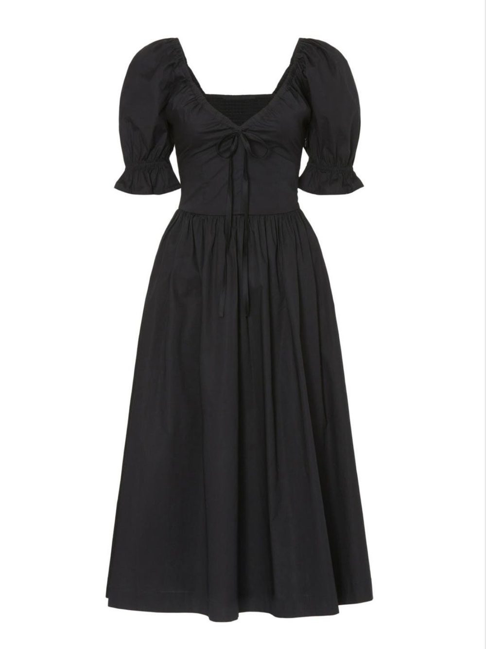 Hill House The Ophelia Dress - Black Cotton